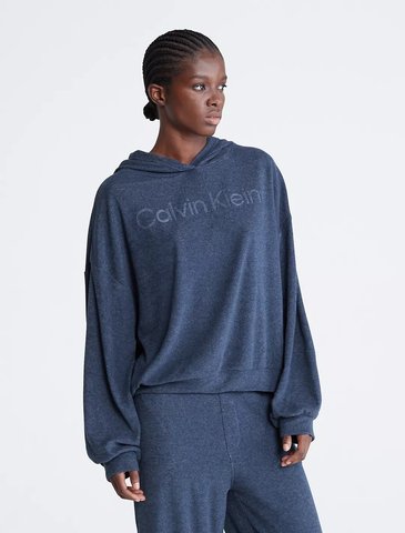 Худі жіноче для сну Calvin Klein Cozy Lounge Sleep Hoodie 321025 фото