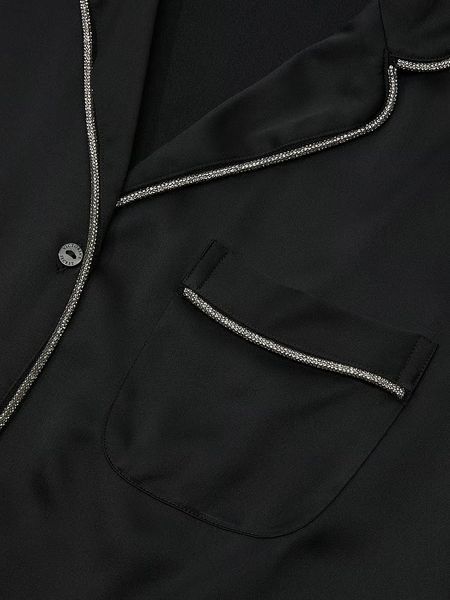 Піжама Сатинова Victoria's Secret Glazed Satin Shine Long Pajama Set &mdash; основне фото товару, вигляд спереду