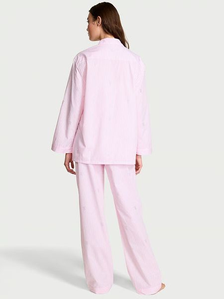 Піжама бавовняна Victoria's Secret Heritage Cotton Shine Oversized Pajama Set New &mdash; основне фото товару, вигляд спереду