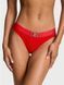 Піжама Victoria's Secret Satin Short Pajama Set New + Трусики Victoria&rsquo;s Secret Shine Patch Thong Panty Red &mdash; фото , вигляд з різних ракурсів
