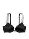 Бюстгальтер Victoria's Secret Very Sexy Double Shine Strap Push-Up Bra Black, Чорний, 32, B