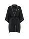 Халат Victoria's Secret Signature Satin Short Piped Robe Black 27388779 фото 4