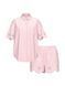 Піжама з шортами Victoria's Secret Modal-Cotton Short Pajama Set  &mdash; фото , вигляд з різних ракурсів