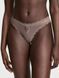 Трусики стринги Victoria's Secret Lace-Trim Thong Panty Cloudy Grey 27094307 фото 1