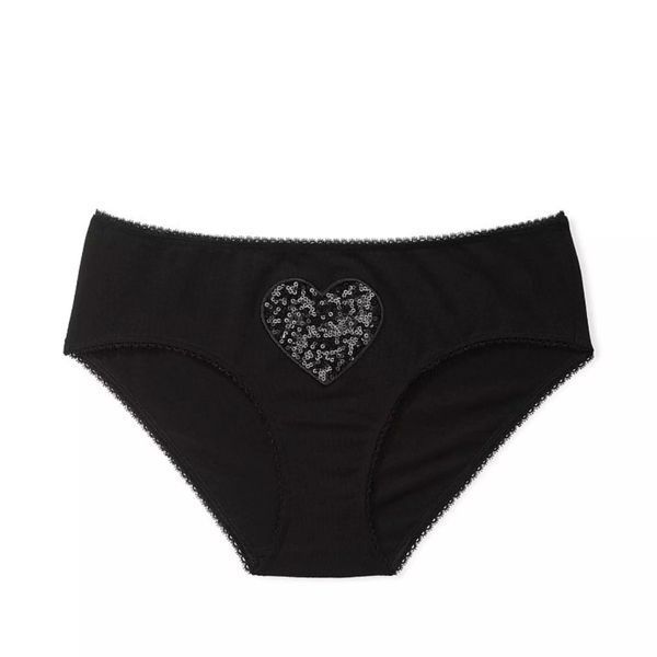 Хлопковые трусики Victoria's Secret Stretch Cotton Hiphugger Panty Black 26616114 фото