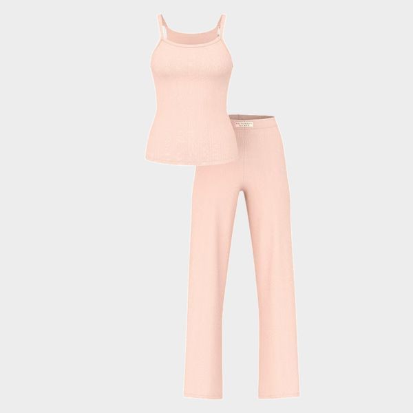 Піжама для сну Victoria's Secret Heart Pointelle Cami & Pants Set &mdash; основне фото товару, вигляд спереду