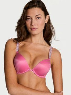 Бюстгальтер Victoria's Secret Very Sexy Bombshell Logo Shine Strap Add-2-Cups Push-Up Bra 27194143 фото