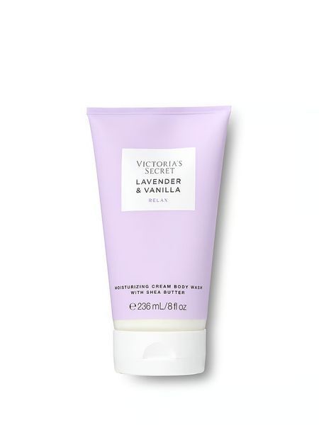 Подарунковий набір Victoria's Secret  Natural Beauty Lavender & Vanilla Exfoliating Body Scrub + Гель для душу &mdash; основне фото товару, вигляд спереду