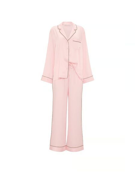 Піжама Victoria's Secret Signature Satin Shine Long Pajama Set &mdash; основне фото товару, вигляд спереду