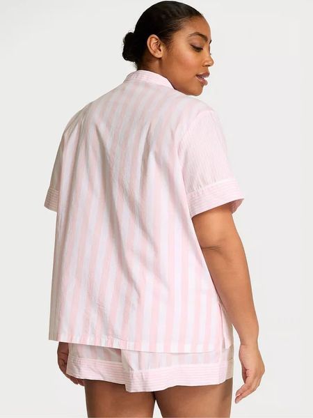 Піжама з шортиками Victoria's Secret Heritage Cotton Short Pajama Set — фото товару | VikkyStyle Піжама з шортиками Victoria's Secret Heritage Cotton Short Pajama Set — основне фото товару, вигляд спереду