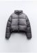 Куртка ZARA Faded Effect Puffer Anorak Grey , Сірий, XS