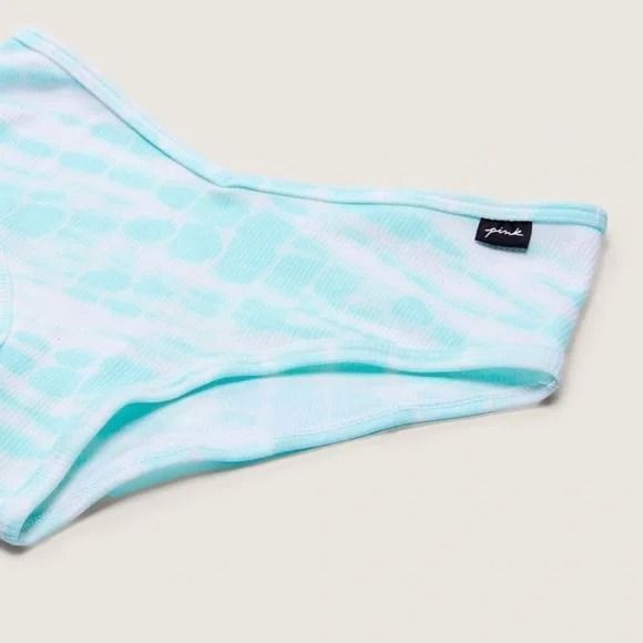 Бавовняні Трусики Victoria's Secret Cotton Cheekster Panty Blue Breeze &mdash; основне фото товару, вигляд спереду