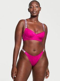 Купальник Victoria's Secret Shine Strap Wicked Bikini Top & Brazilian Bikini Bottom &mdash; основне фото товару, вигляд спереду