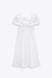 Сукня жіноча Zara Draped Poplin Dress in White, Білий, XS