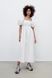 Сукня жіноча Zara Draped Poplin Dress in White, Білий, XS