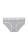 Бавовняні Трусики Victoria's Secret Logo Cotton Hiphugger Panty Grey, Сірий, XS