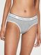 Бавовняні Трусики Victoria's Secret Logo Cotton Hiphugger Panty Grey, Сірий, XS