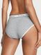 Бавовняні Трусики Victoria's Secret Logo Cotton Hiphugger Panty Grey, Сірий, XS