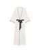 Халат Victoria&rsquo;s Secret Coconut White Modal Soft Velvet Trim Maxi Robe &mdash; фото , вигляд з різних ракурсів