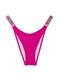 Купальник Victoria's Secret Shine Strap Wicked Bikini Top & Brazilian Bikini Bottom, Фуксія, 36, B, M