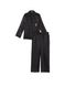 Піжама Victoria's Secret Satin Long Pajama Set Black Dragon, Чорний, XS, Regular