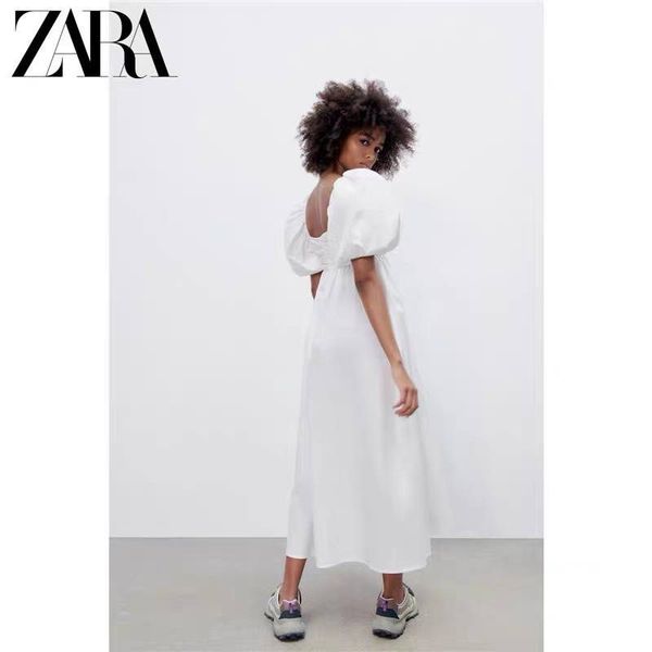 Сукня жіноча Zara Draped Poplin Dress in White 2399\210\250 фото