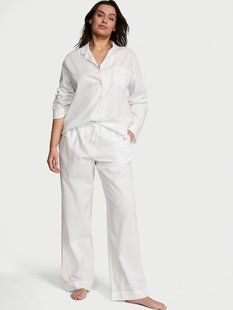 Піжама Бавовна Victoria's Secret Heritage Cotton Long Pajama Set &mdash; основне фото товару, вигляд спереду