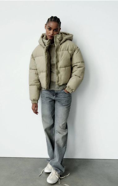 Куртка ZARA Wind Protection Rubberized Anorak Khaki 4391\717\707 фото