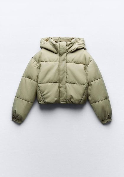 Куртка ZARA Wind Protection Rubberized Anorak Khaki 4391\717\707 фото