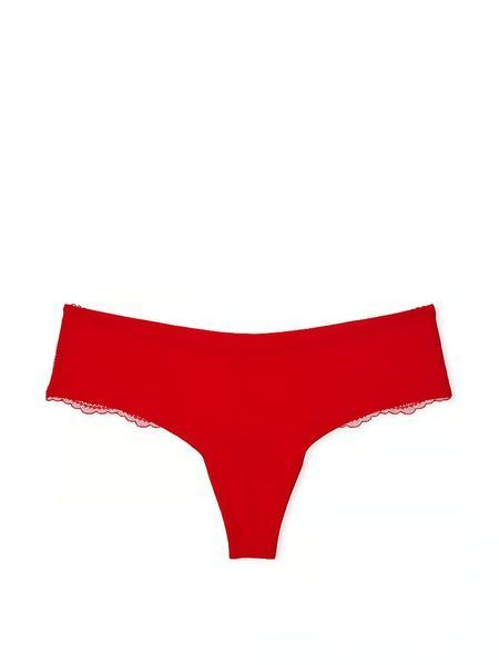 Трусики стринги Victoria's Secret No-Show Lace-Back Thong Panty 26930734 фото