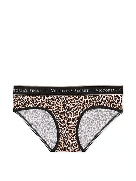 Бавовняні Трусики Victoria's Secret Logo Cotton Hiphugger Panty Basic Instincts 26823765 фото