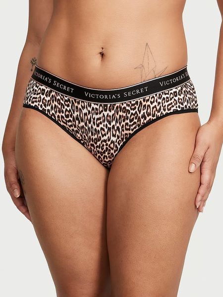 Бавовняні Трусики Victoria's Secret Logo Cotton Hiphugger Panty Basic Instincts 26823765 фото