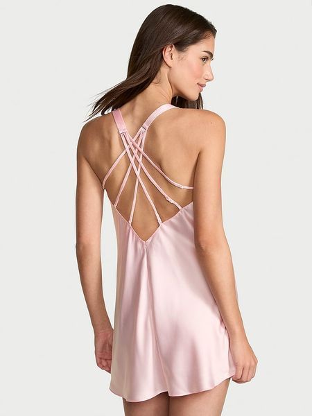 Пеньюар Victoria's Secret Very Sexy Shine Strap Satin Slip Angel Pink 29978171D фото
