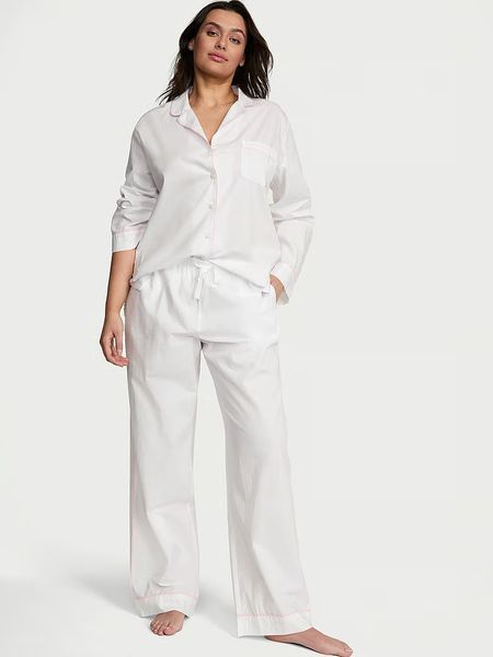 Піжама Бавовна Victoria's Secret Heritage Cotton Long Pajama Set — фото товару | VikkyStyle Піжама Бавовна Victoria's Secret Heritage Cotton Long Pajama Set — основне фото товару, вигляд спереду