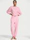 Піжама Котонова Victoria's Secret 100% Cotton Shine Jogger Long Pajama Set Victoria Pink &mdash; фото , вигляд з різних ракурсів