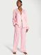 Піжама Сатинова Victoria's Secret Satin Shine Stripe Long Pajama Set &mdash; фото , вигляд з різних ракурсів