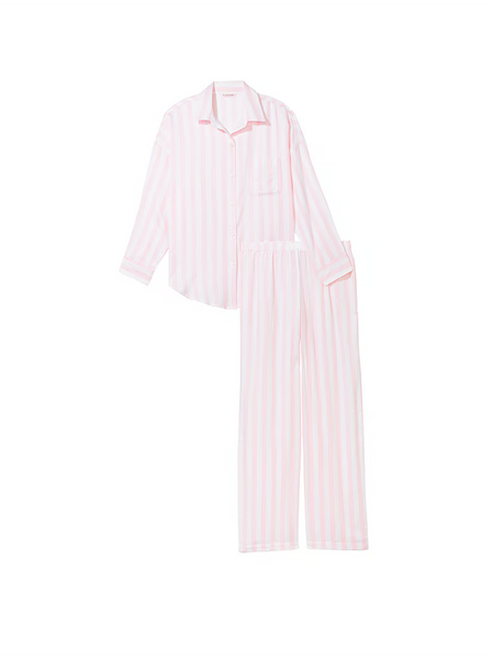 Піжама зі штанами Victoria's Secret Modal-Cotton Long Pajama Set &mdash; основне фото товару, вигляд спереду