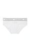 Бавовняні Трусики Victoria's Secret Logo Cotton Hiphugger Panty White, Білий, S