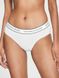 Бавовняні Трусики Victoria's Secret Logo Cotton Hiphugger Panty White, Білий, S