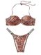 Купальник Бандо Victoria's Secret Mallorca Twist-front Natural Leopard, Леопард, 34, B, S