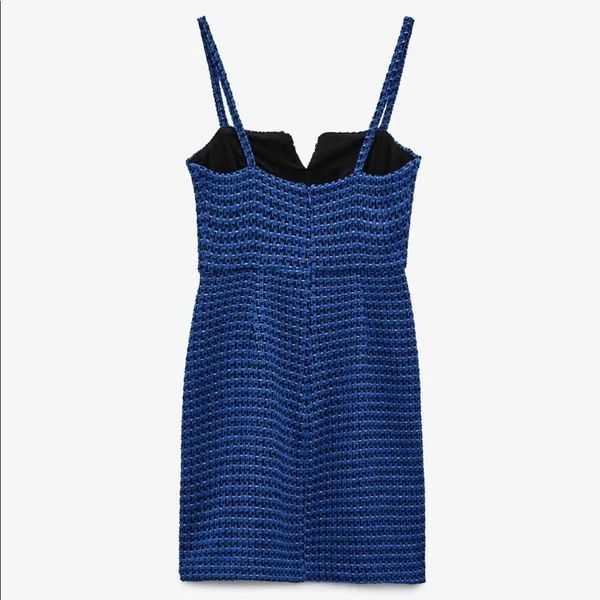 Сукня жіноча Zara Tweed Texture Weave Tank Dress 8844\106\030 фото