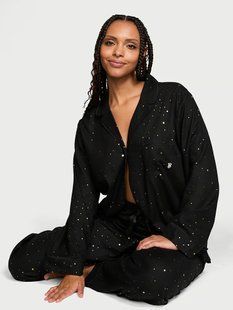 Фланелева піжама Victoria's Secret Long Pajama Set &mdash; основне фото товару, вигляд спереду