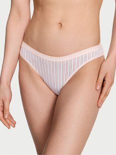 Трусики бикини Victoria's Secret Purest Pink Stripe Bikini Panty 26824644 фото
