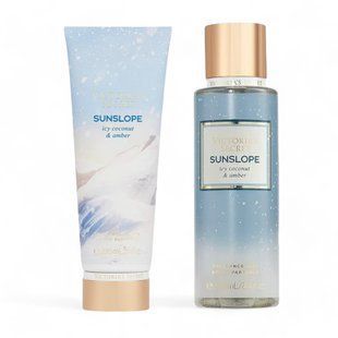 Подарунковий набір Victoria's Secret Sunslope Fragrance Mist + Lotion &mdash; основне фото товару, вигляд спереду