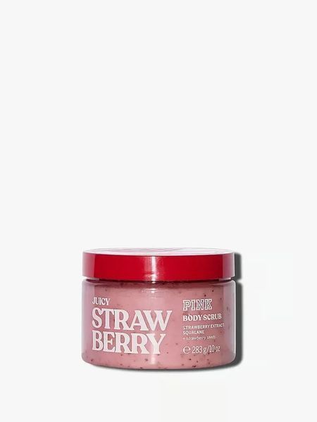 Набір Victoria's Secret Juicy Strawberry Fragrance Mist + Scrub + Lotion &mdash; основне фото товару, вигляд спереду