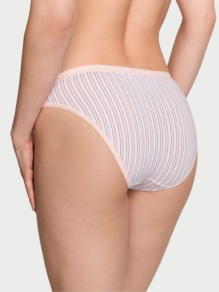 Трусики бікіні Victoria's Secret Purest Pink Stripe Bikini Panty &mdash; основне фото товару, вигляд спереду