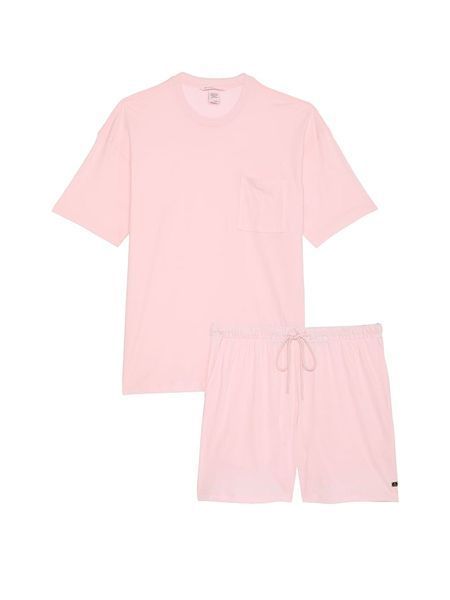Піжама Котонова Victoria's Secret 100% Cotton Short Pajama Set &mdash; основне фото товару, вигляд спереду