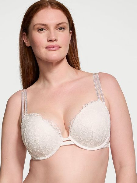 Бюстгальтер Victoria's Secret Very Sexy Double Shine Strap Push-Up Bra White 26816299 фото