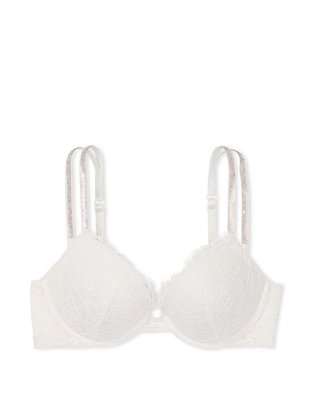 Бюстгальтер Victoria's Secret Very Sexy Double Shine Strap Push-Up Bra White 26816299 фото