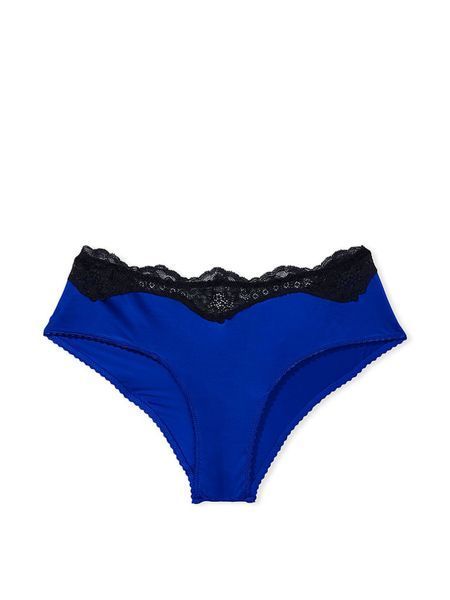 Трусики Victoria&rsquo;s Secret Very Sexy Lace Trim Cheeky Knickers Ivy Navy &mdash; основне фото товару, вигляд спереду